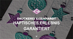 Desktop Screenshot of druckerei-eisenhardt.de