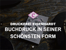 Tablet Screenshot of druckerei-eisenhardt.de
